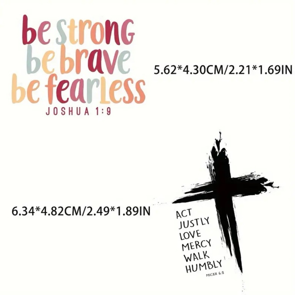 Stickers Inspirational NEW Bible Verse Stickers, 50 pieces - Picture 2 of 8
